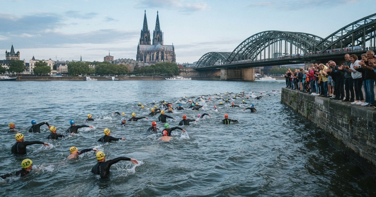 Köln Triathlon 2027: Rheinschwimmen, Distanzen und Staffel