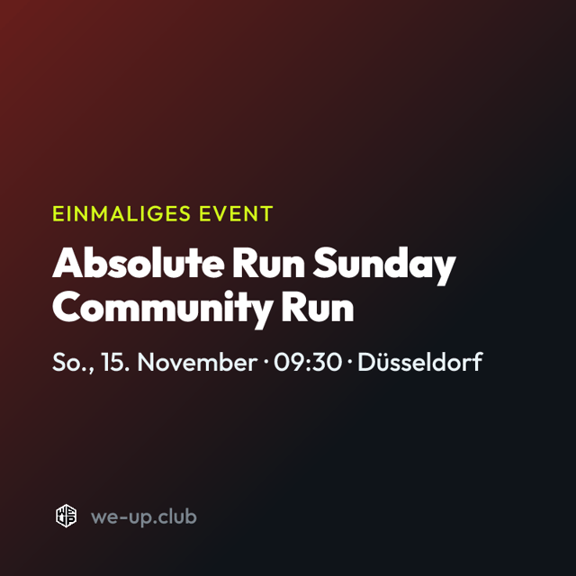 Absolute Run Sunday Community Run