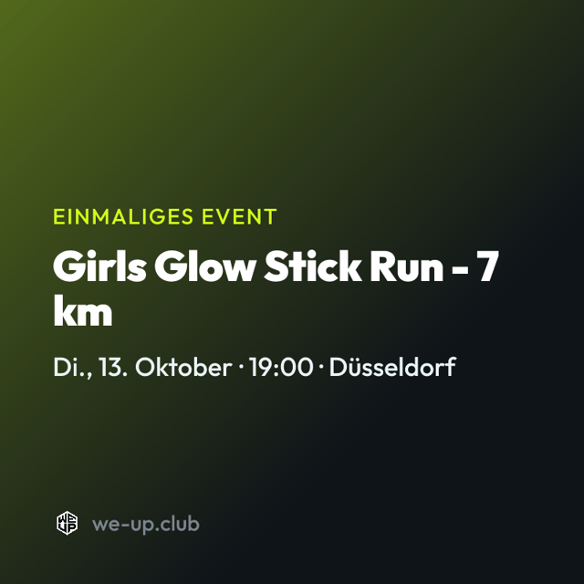 Girls Glow Stick Run - 7 km