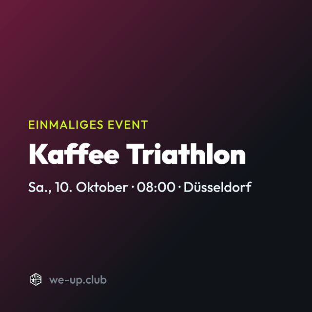 Kaffee Triathlon