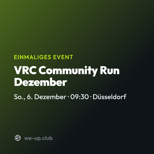 VRC Community Run Dezember