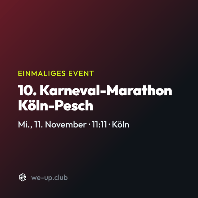 10. Karneval-Marathon Köln-Pesch