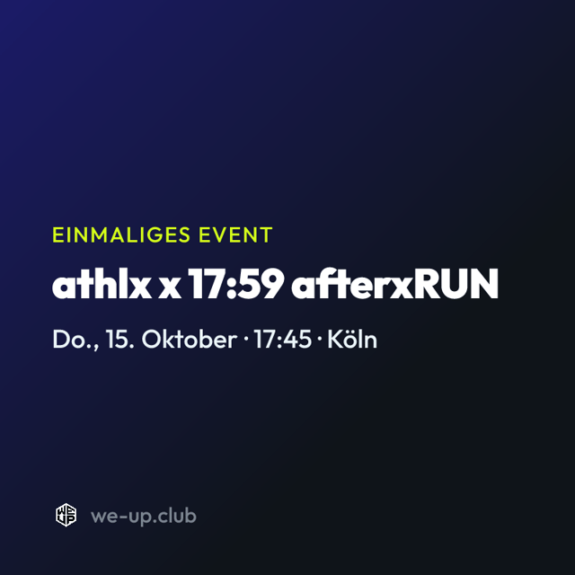 athlx x 17:59 afterxRUN