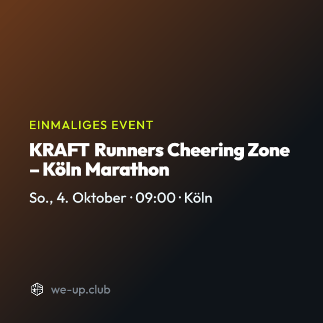 KRAFT Runners Cheering Zone – Köln Marathon