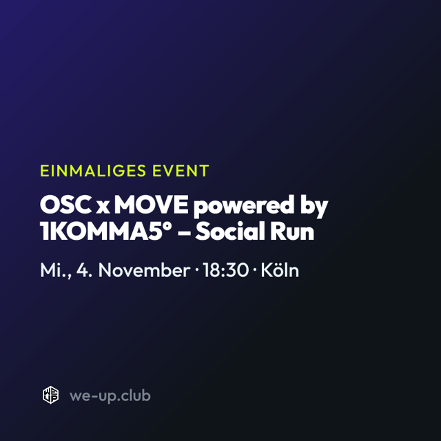 OSC x MOVE powered by 1KOMMA5° – Social Run