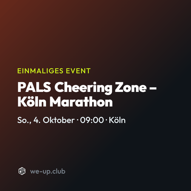 PALS Cheering Zone – Köln Marathon