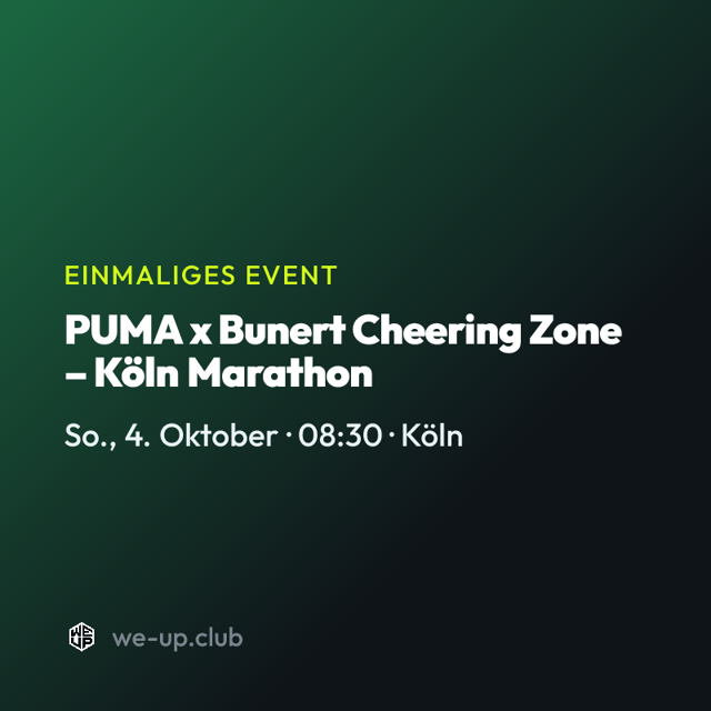 PUMA x Bunert Cheering Zone – Köln Marathon