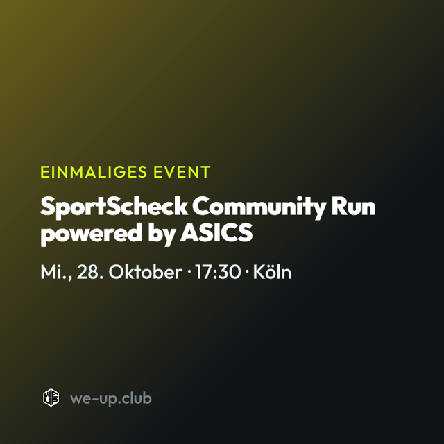 SportScheck Community Run powered by ASICS