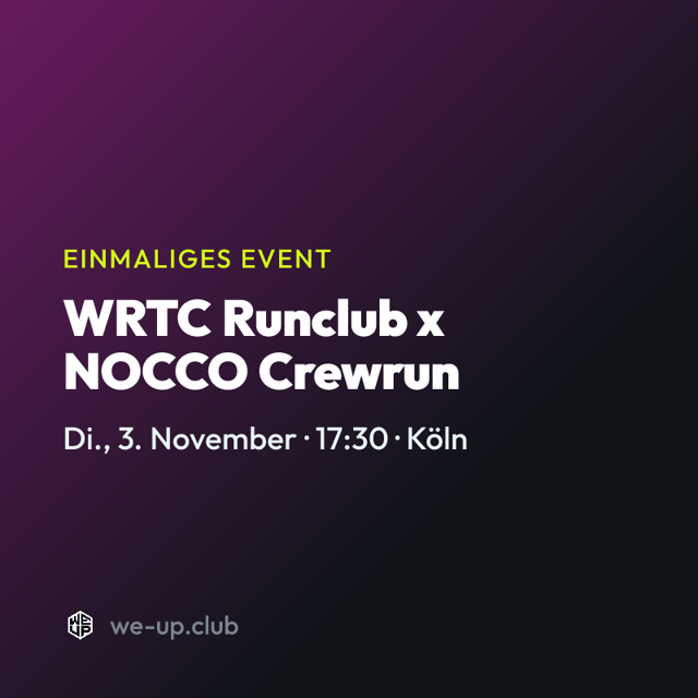 WRTC Runclub x NOCCO Crewrun