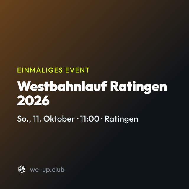 Westbahnlauf Ratingen 2026