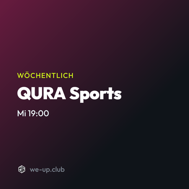 QURA Sports · Wöchentlicher Run am Mittwoch